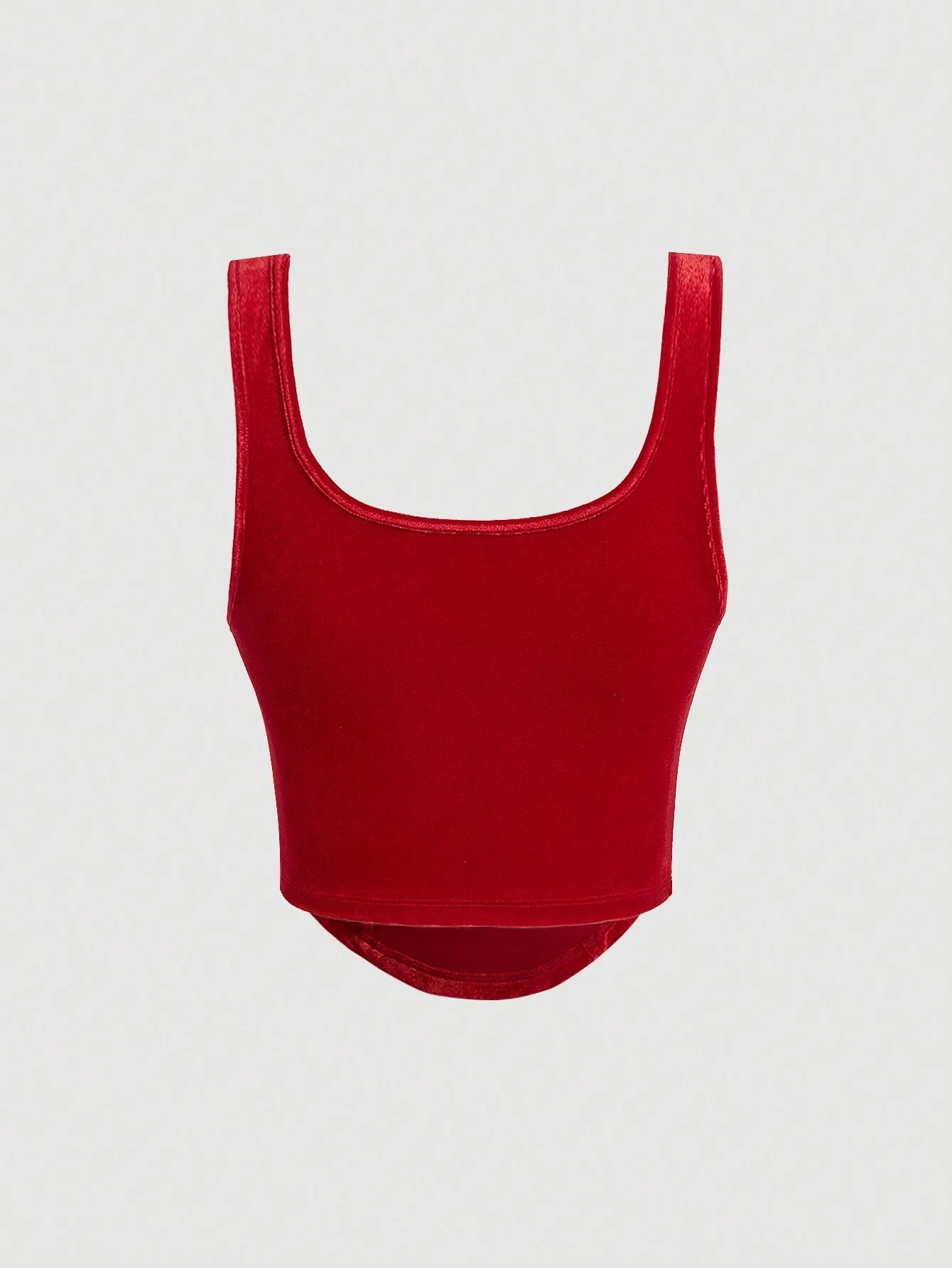 SHEIN MOD Women's Velvet Tank Top With Bowknot Decoration - Image 2