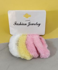 Fuzzy hair ties 4 pcs