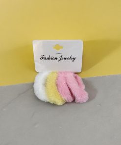 Alternative view of Fuzzy hair ties 4 pcs