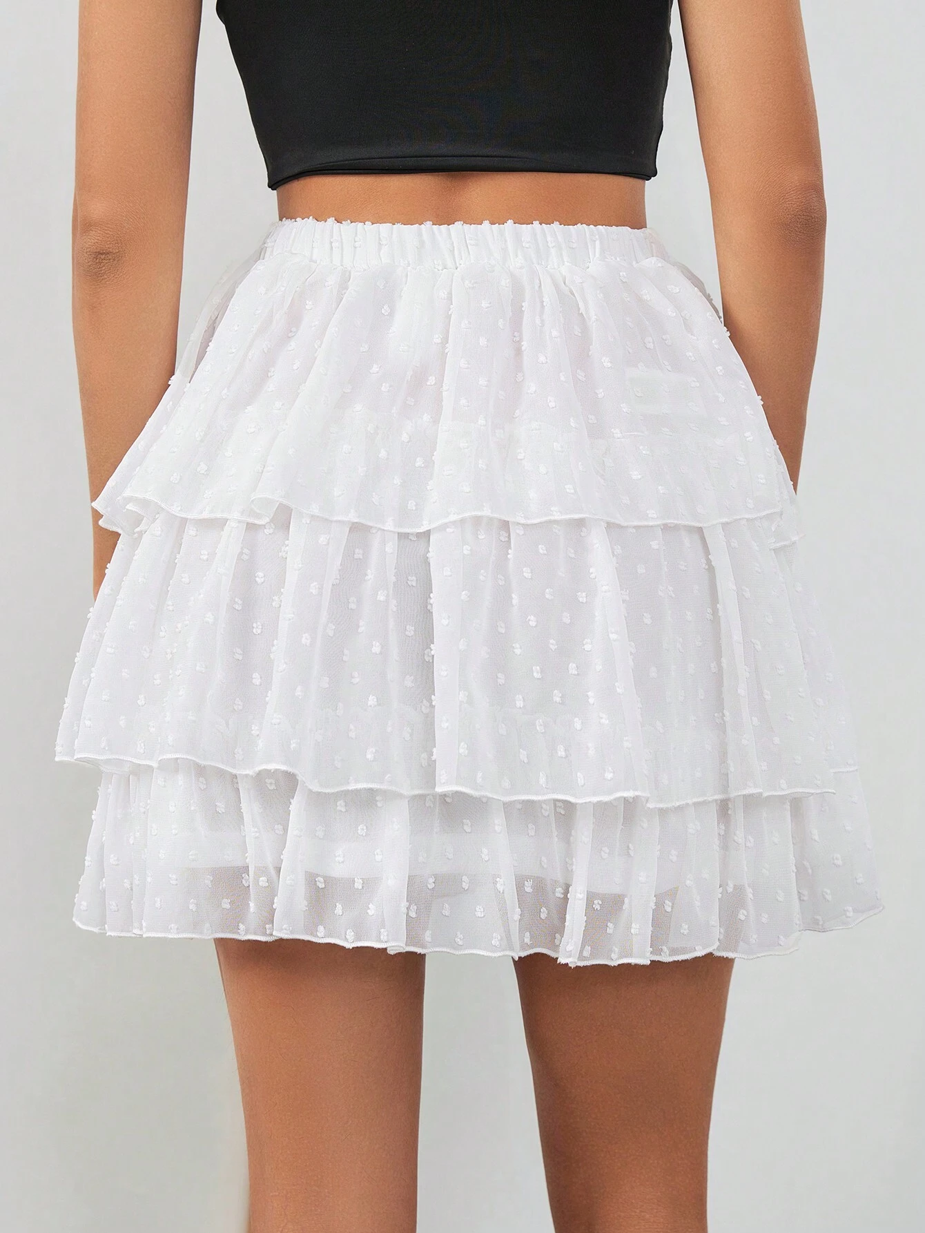 SHEIN Privé Short Cake Style A-Line Skirt - Image 2