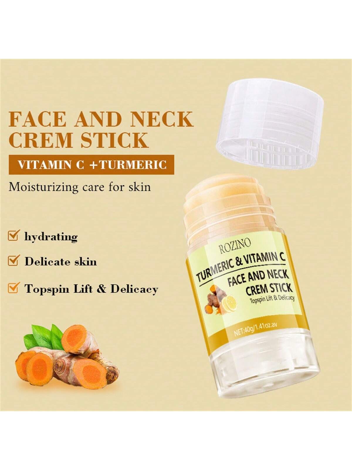 SHEIN 40g Ginger + Vitamin C Face And Neck Cream Stick - Image 3