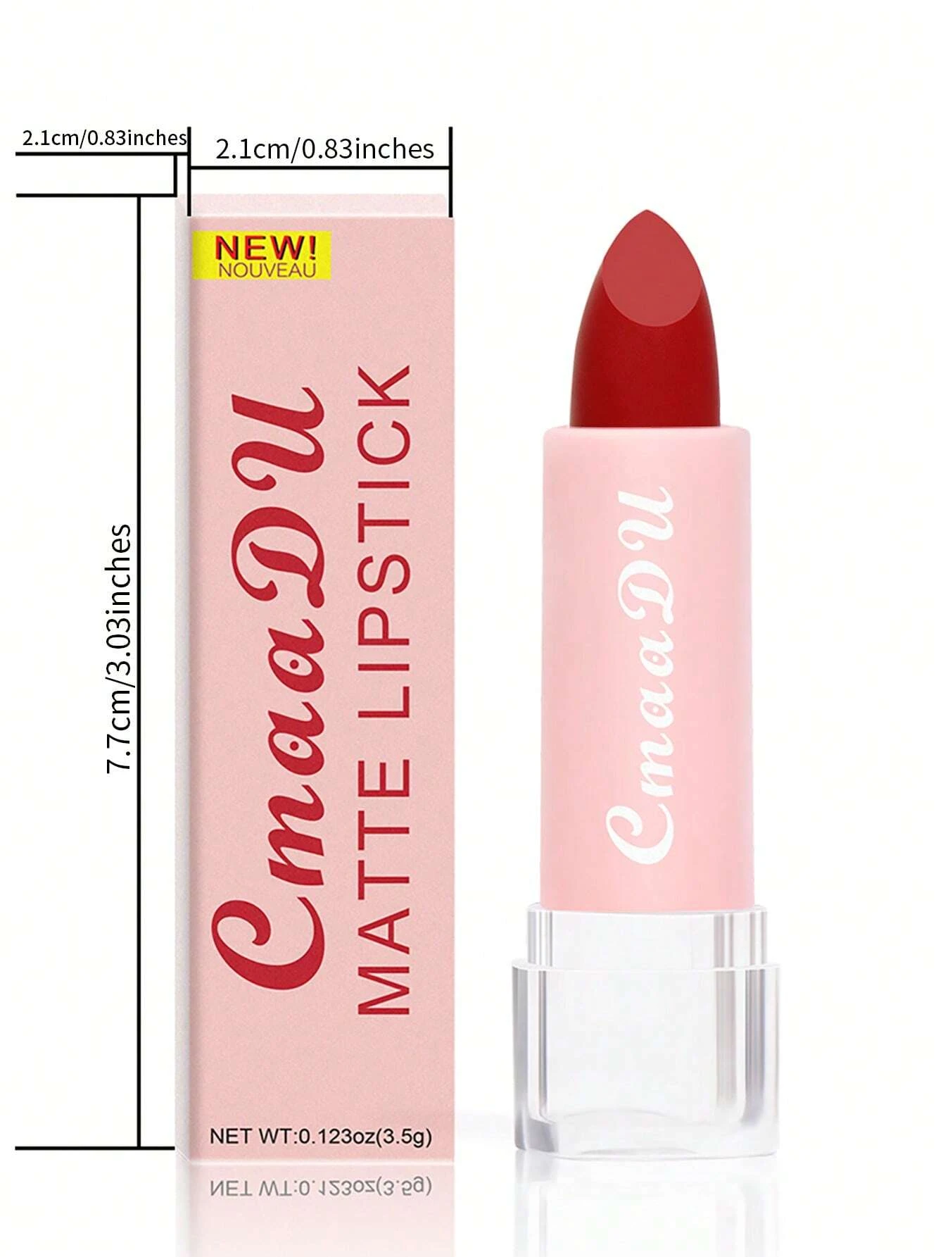 shein Matte Long-lasting Easy Coloring Lipstick, Easy To Apply Lipstick