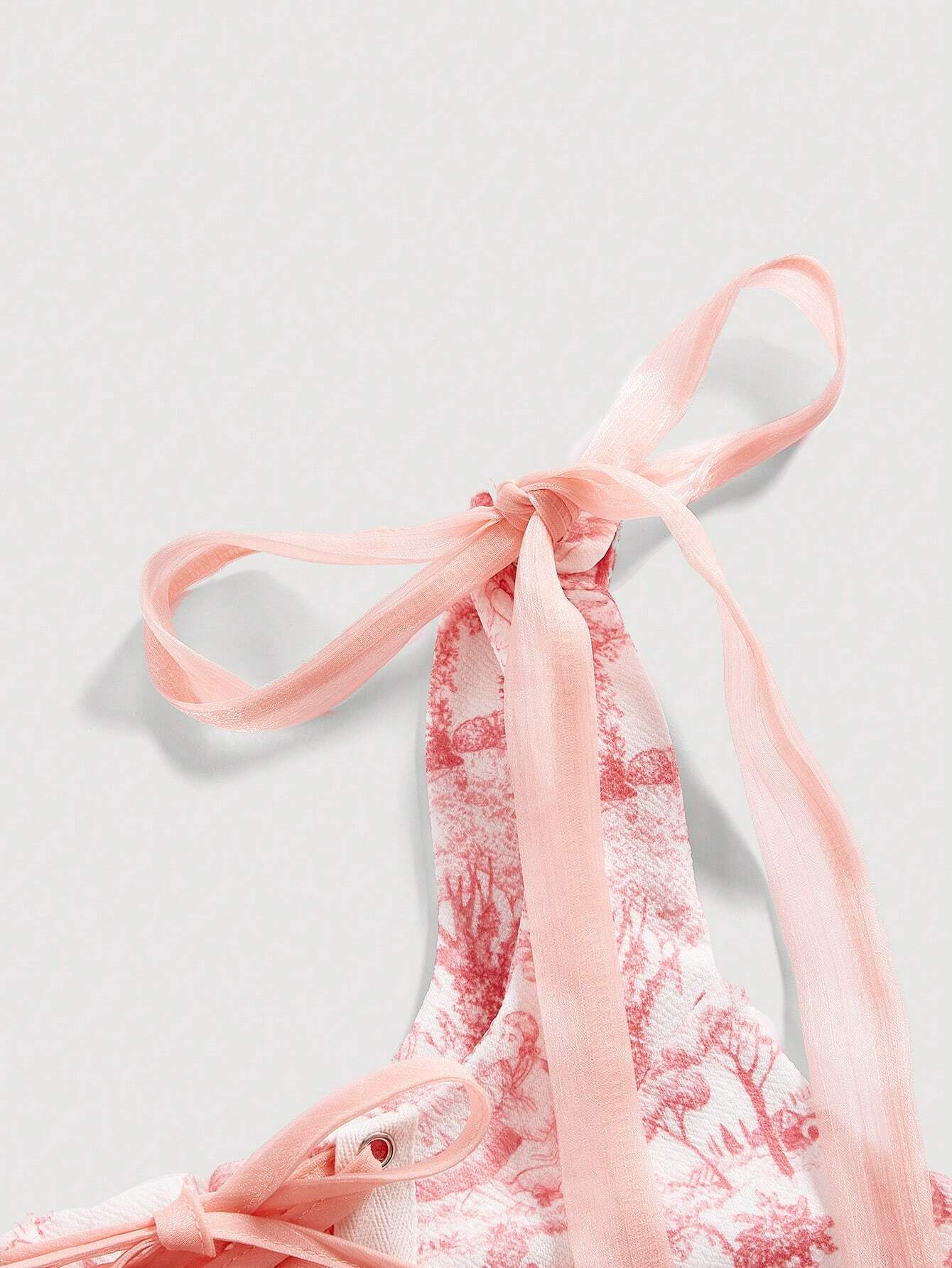 SHEIN MOD Women's Front Tie Shoulder Knot Tank Top - Image 4