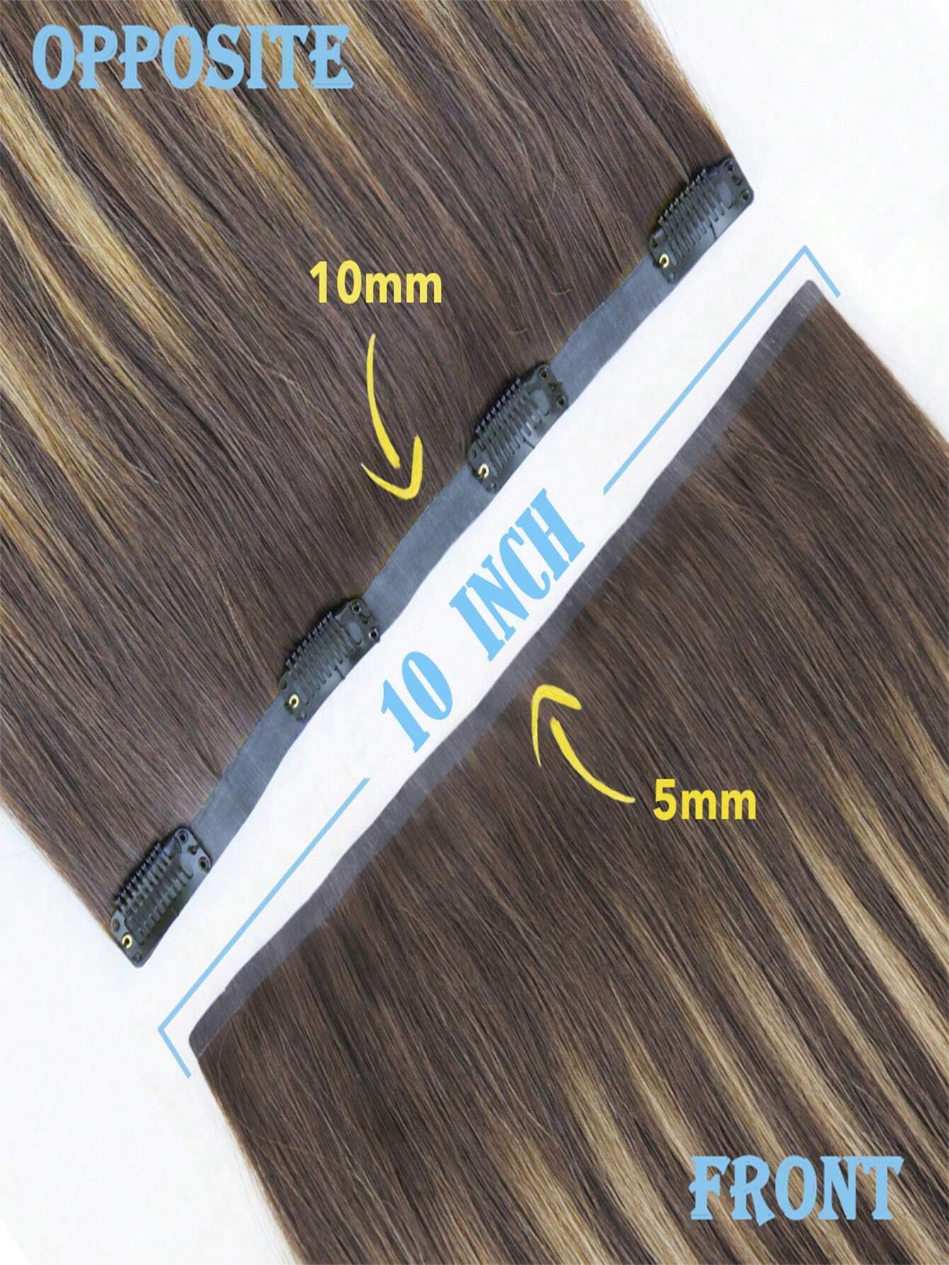 SHEIN Volumizer 1pc HQ Cuticle Aligne Remy Human Hair Seamless