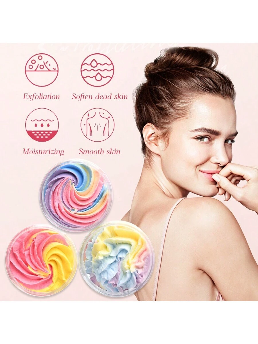 SHEIN Whipped Soap Scrub Body Scrub Multi-Color Cream Soap - Image 5