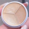 SHEIN3-Color Cream Concealer, 1Pc Long-Wearing Waterproof Face Makeup