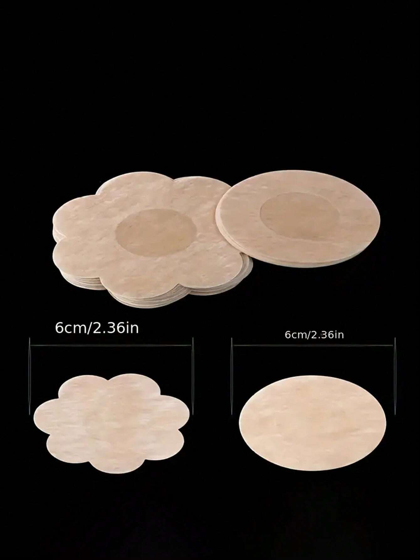 SHEIN 10/50/100pcs Disposable Nipple Covers, Seamless Breathable Self-Adhesive Invisible Bra, Women's Lingerie & Underwear Accessories - Image 3