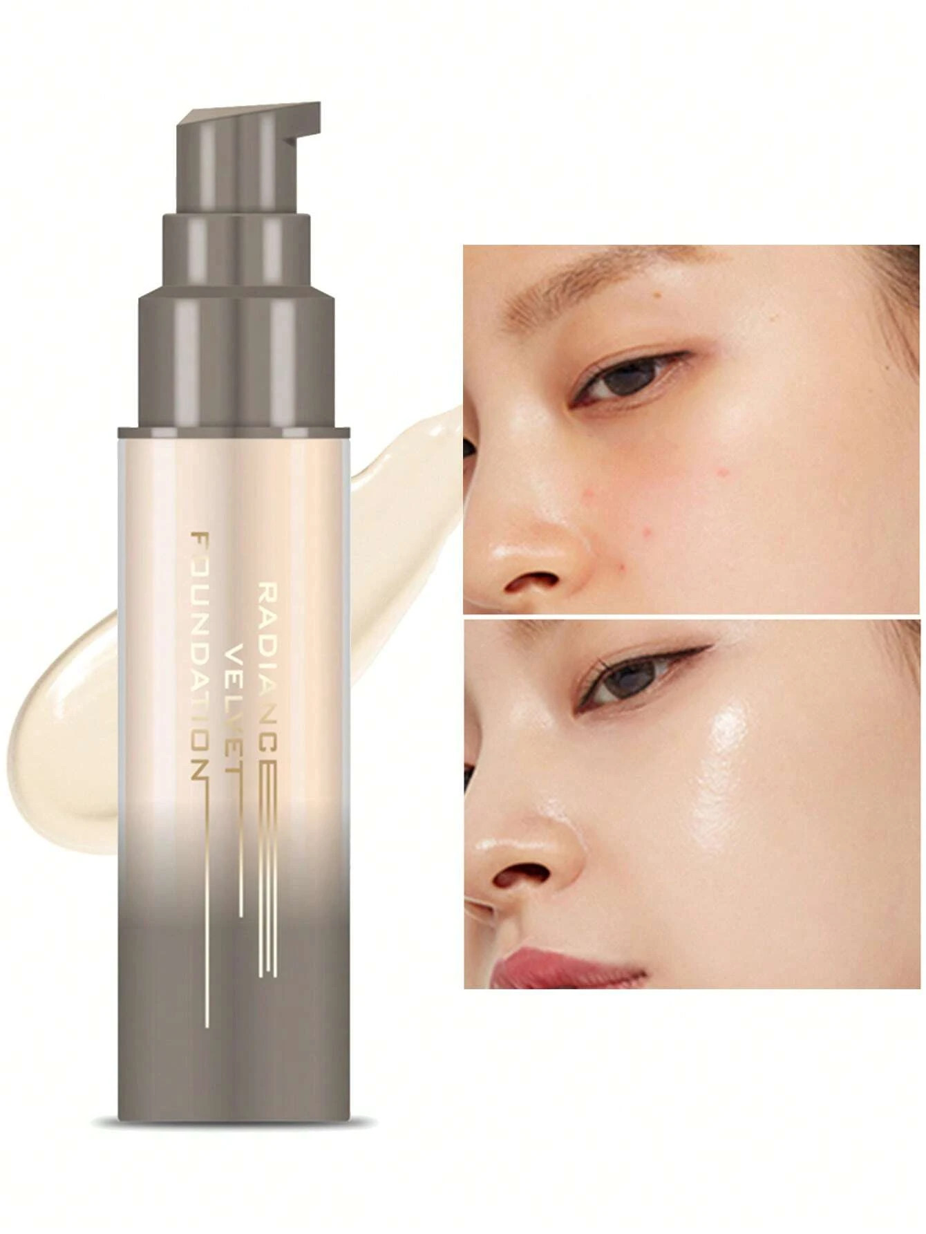 SHEIN 1pc Matte Oil Control Natural Full Coverage Foundation - Lvory - Image 4