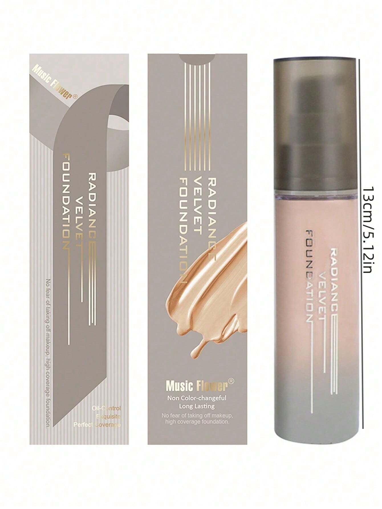 SHEIN 1pc Matte Oil Control Natural Full Coverage Foundation - Lvory - Image 3