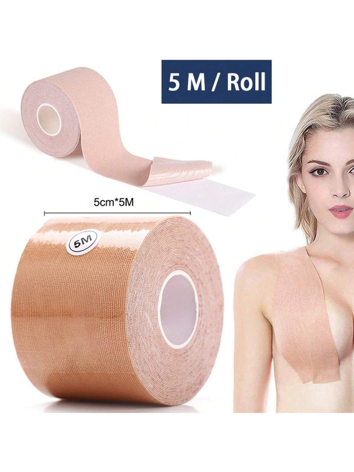 SHEIN 1pc Women Invisible Bra Adhesive Bra Tape, Push Up Strapless Sticky Bra - Image 3