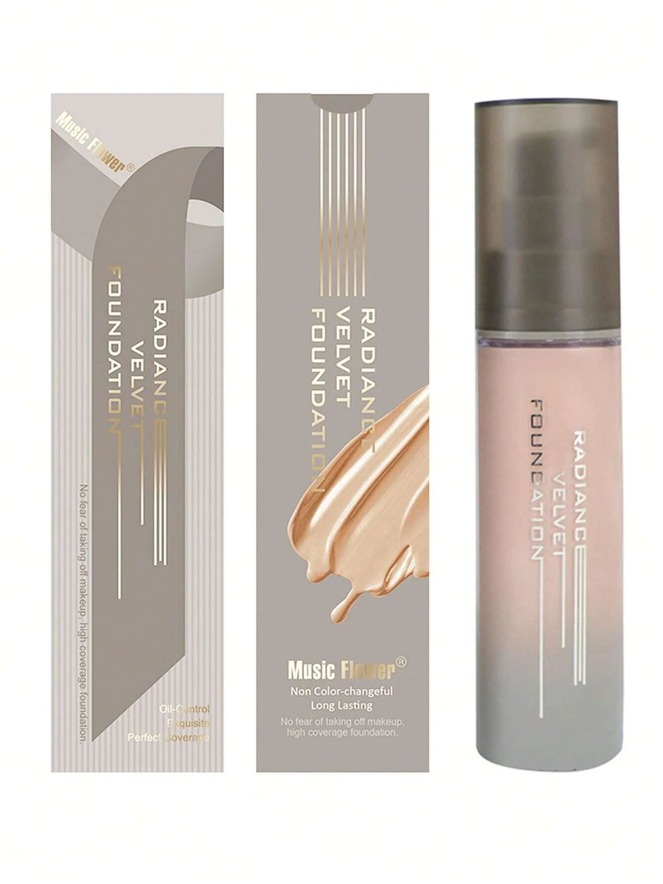 SHEIN Full Coverage Foundation, 1Pc Matte Oil Control Concealer Foundation - Image 2