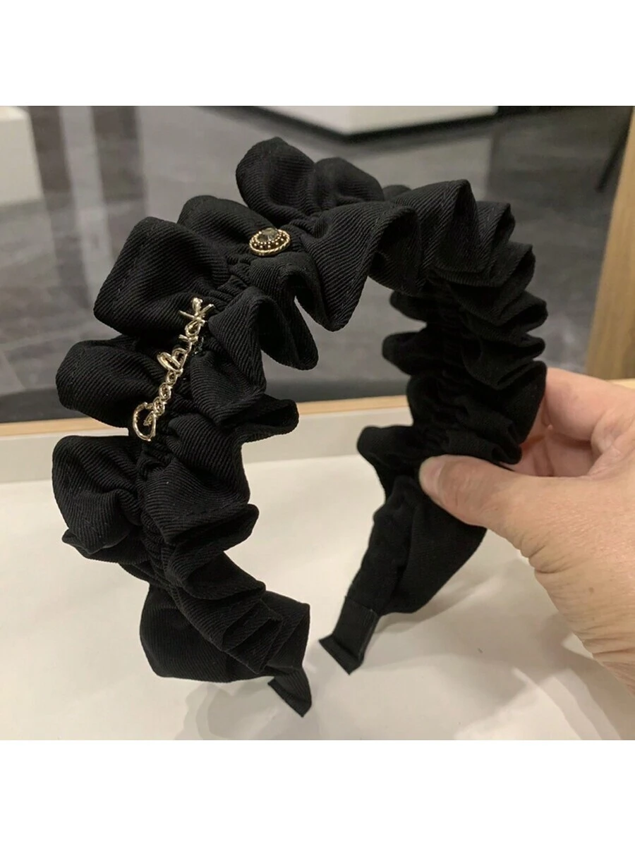 SHEIN High Crown Pleated Hairband For Women