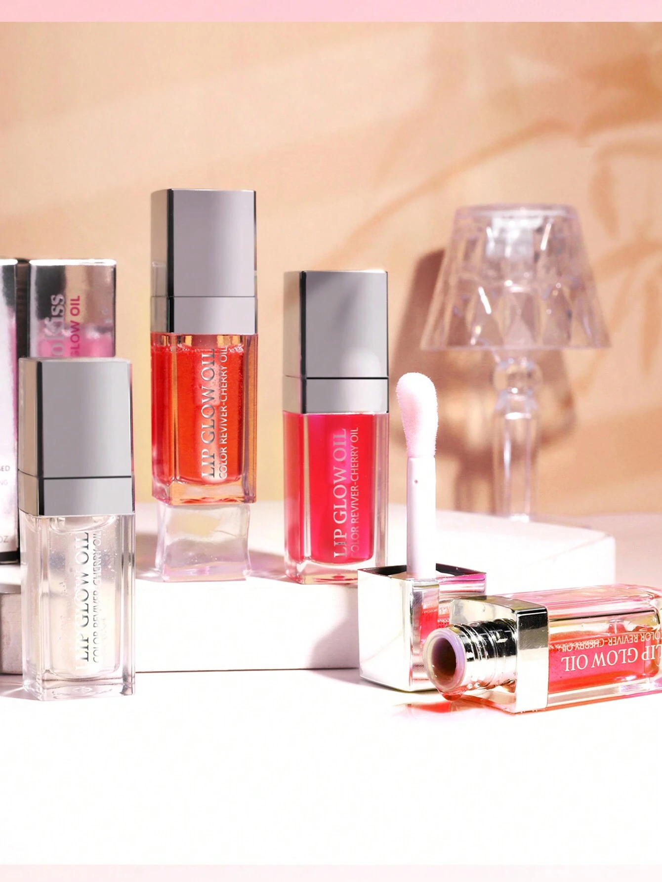 SHEIN Hydrating Lip Glow Oil, Moisturizing Lip Oil Gloss Transparent Toot Lip Oil Tinted Non - Image 3