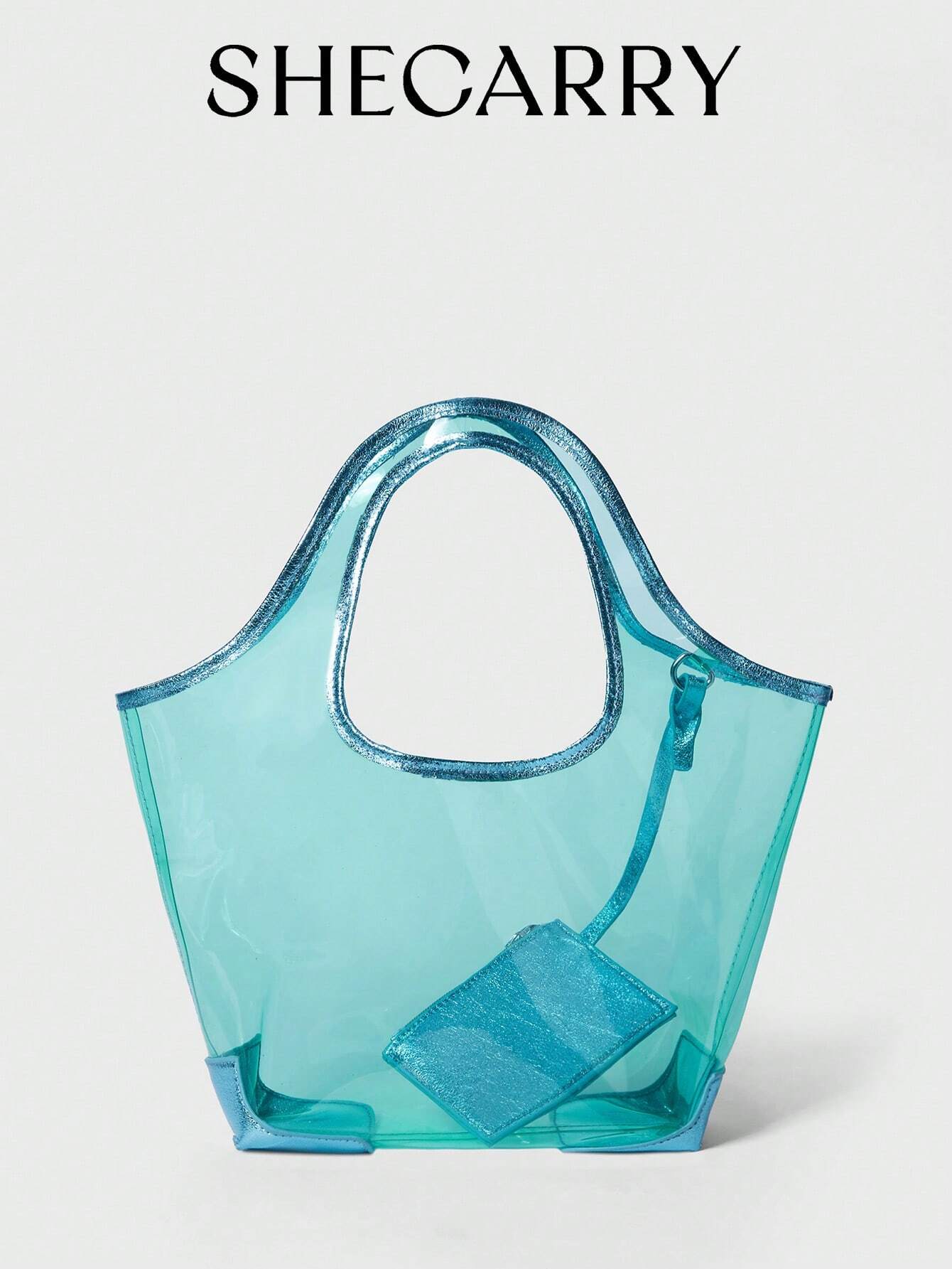 SHEIN SHECARRY Women Tote Bags Clear Bag