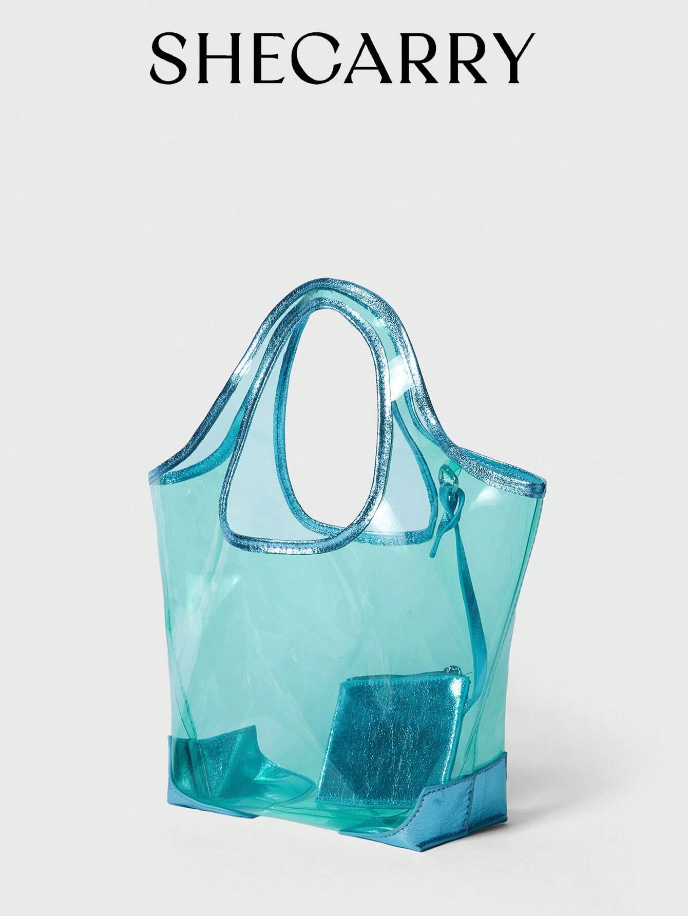 SHEIN SHECARRY Women Tote Bags Clear Bag