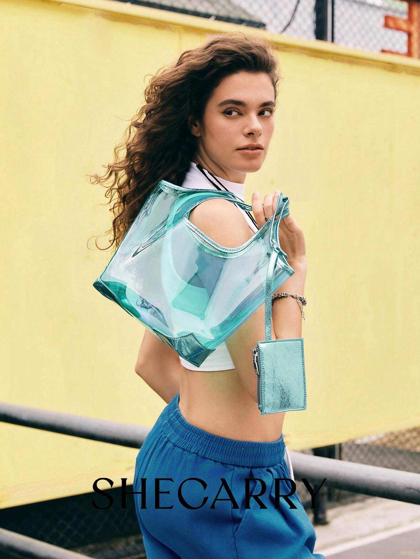 SHEIN SHECARRY Women Tote Bags Clear Bag