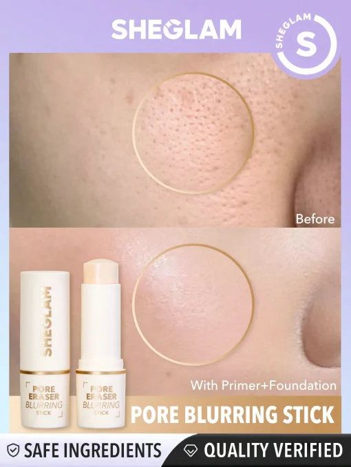 SHEGLAM Pore Eraser Blurring Stick Oil Control Pore Minimizing Facial Makeup Primer Stick