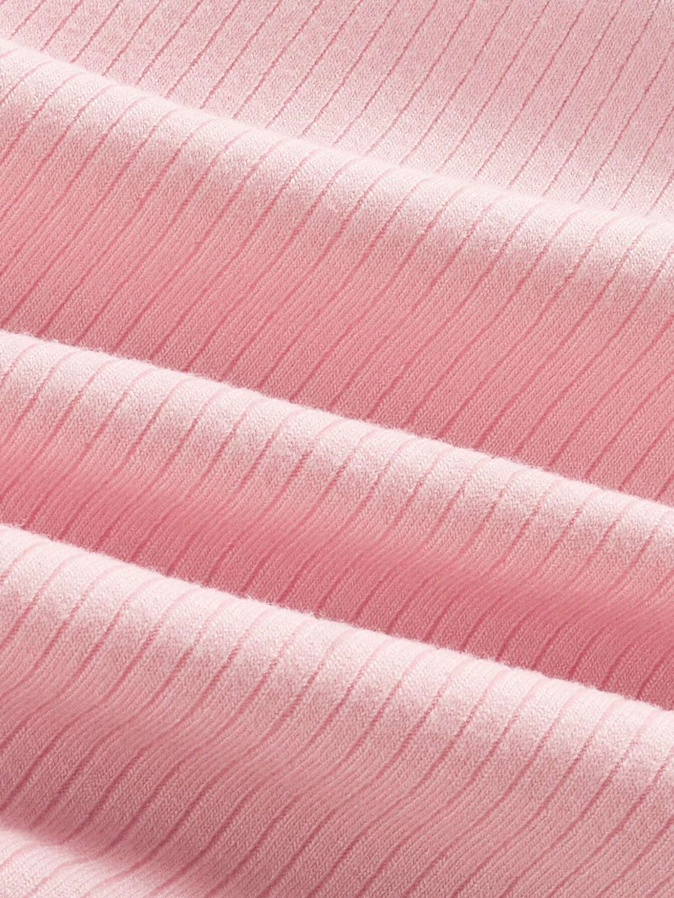 SHEIN MOD Summer Sweetheart Color-Block Hollow Out Embroidery Patchwork Lace-Up Tank Top - Image 4