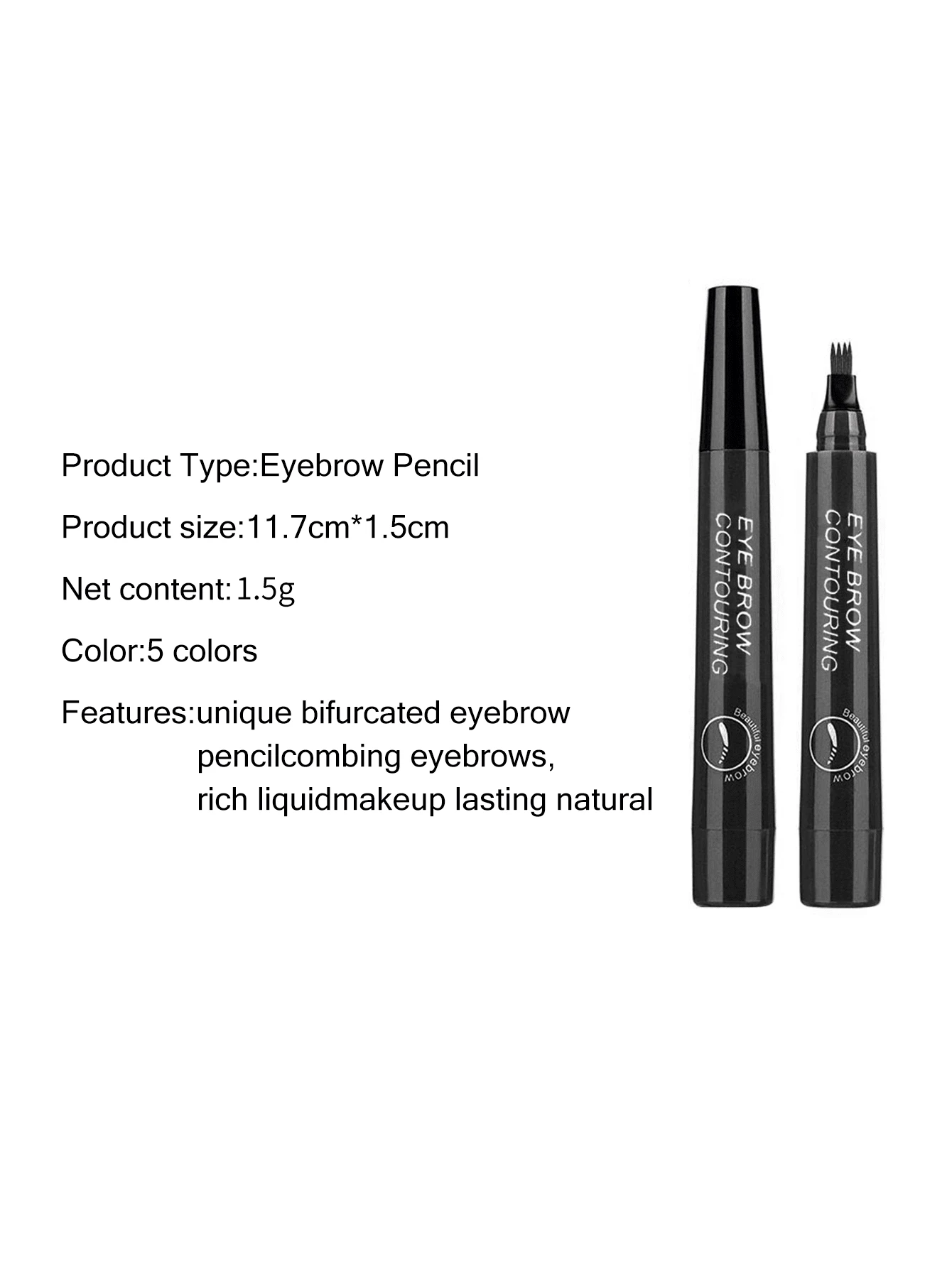 SHEIN Waterproof Liquid Eyebrow Pen, Long-lasting Smudge Proof Eye Brow Makeup Product - Image 3