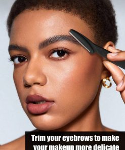 200pcs Eyebrow Trimmer Set, Safety Eyebrow Trimmer, Long Handle Safety Trimmer, Eyebrow Trimmer