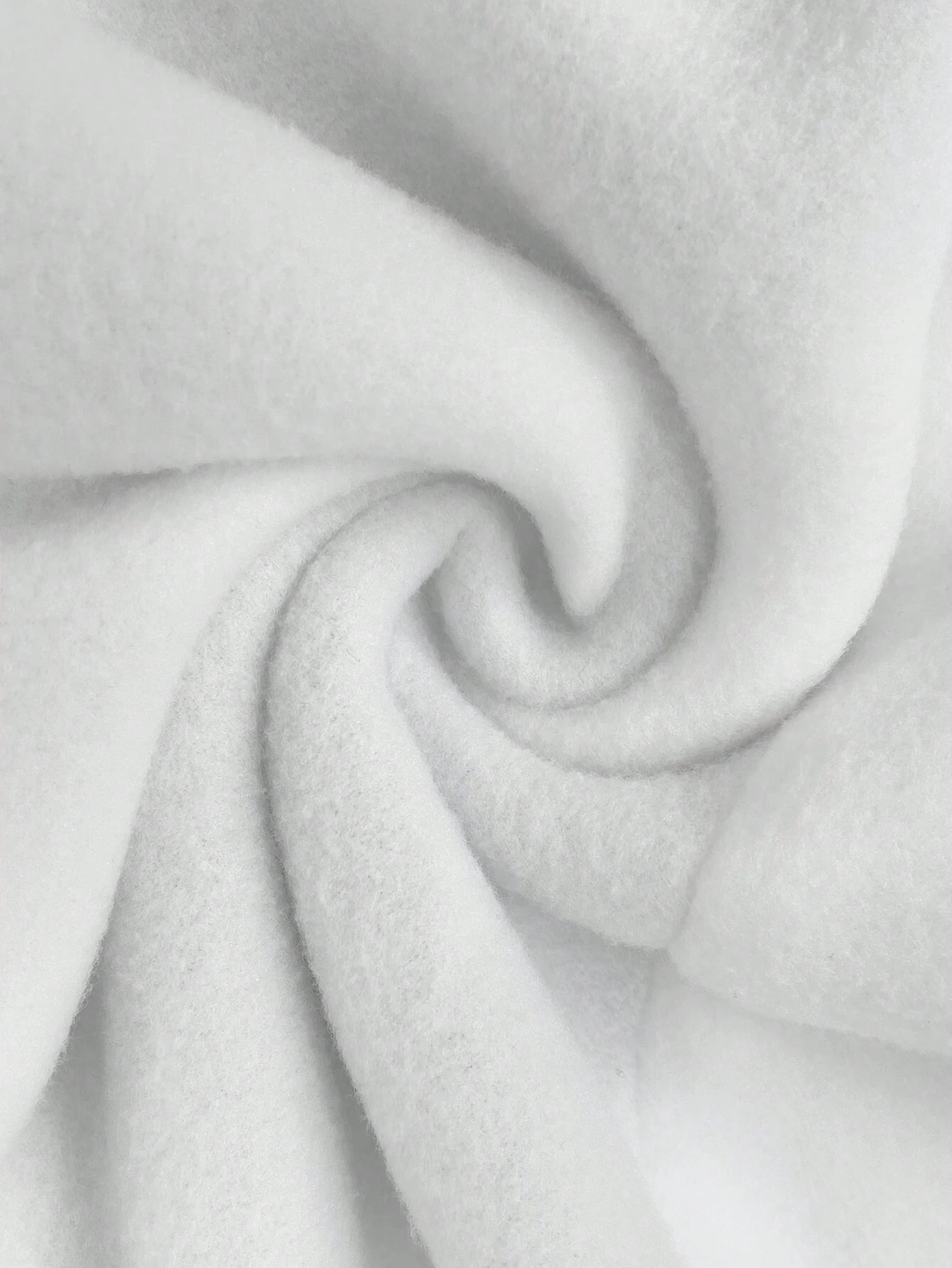 SHEIN Essnce Casual Solid Color Hoodie Sweatshirt With Pockets And Back Print, Long Sleeve - Image 2