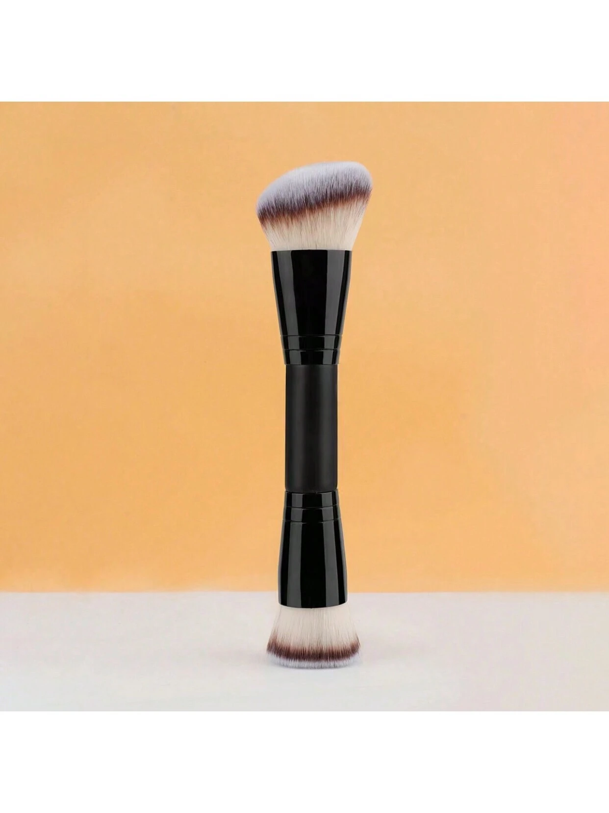 SHEIN 1pc Portable Dual-Ended Multi-Functional Makeup Brush For Face, Men & Women, Including Foudation Brush, Contour Brush, Powder Brush, Blush Brush - Image 2