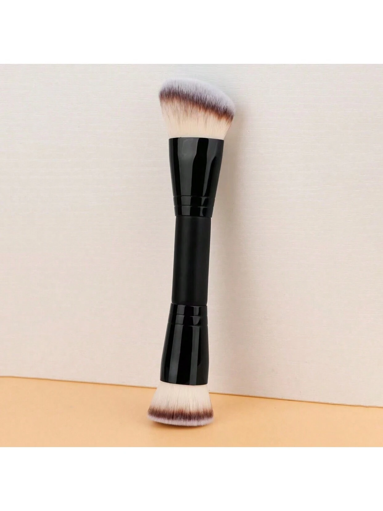 SHEIN 1pc Portable Dual-Ended Multi-Functional Makeup Brush For Face, Men & Women, Including Foudation Brush, Contour Brush, Powder Brush, Blush Brush - Image 3