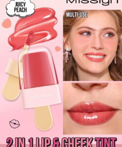 SHEIN Misslyn 2 In 1 Lip & Cheek Tint, For Both Lip And Check, High Moisturizing Effect