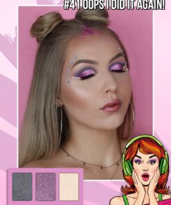 Alternative view of SHEIN Misslyn Dazzling Eyeshadow Palette, 3 Colors Eyeshadow Palette with Mirror and Brush
