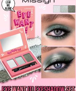 SHEIN Misslyn EYE Want It EYESHADOW SET, 3-Color Eyeshadow Combo With Mirror And Brush