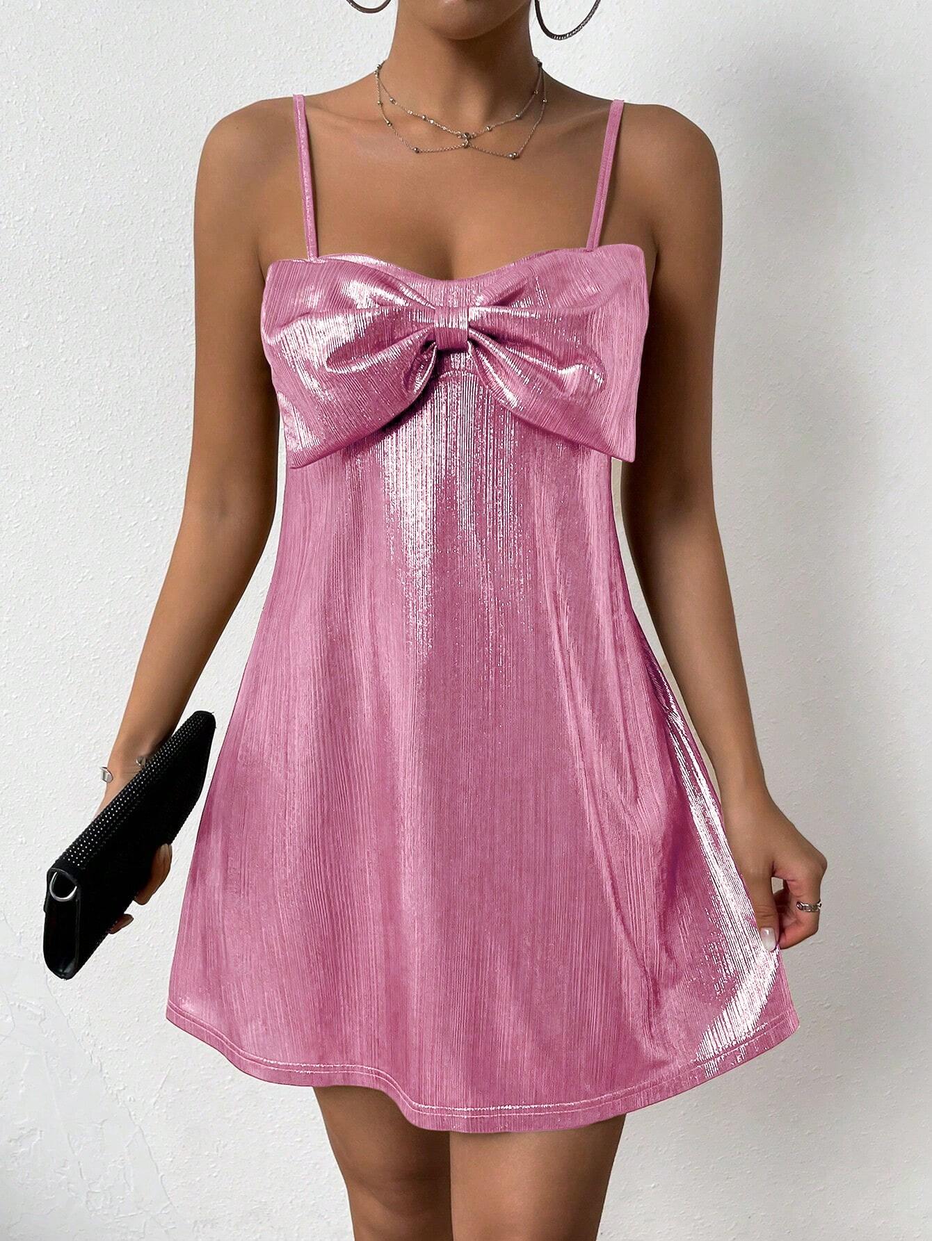 SHEIN Raffinéa Women's Bowknot Decorated Cami Dress