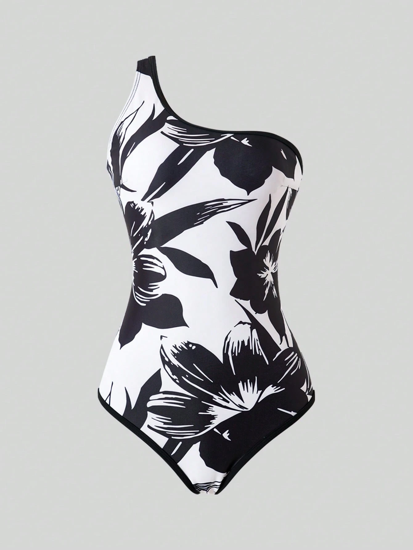 SHEIN Elegant Vintage Inspired Bodysuit & Coverup 2 Pieces Swimsuit Set, Casual & Versatile, French Romantic Style, Spring/Summer - Image 3
