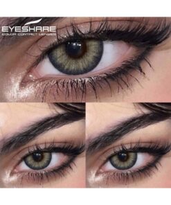 SHEIN Eyeshare Natural Color Lens Eyes 1Pair Brown Color Contact Lens For Eyes Gray Lenses