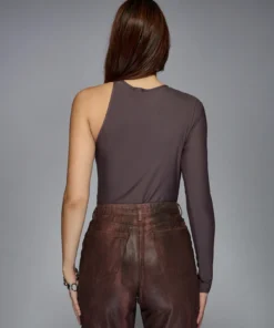 Alternative view of SHEIN MISSGUIDED Twisted Front Racer Cut Out Long Sleeve Bodysuit