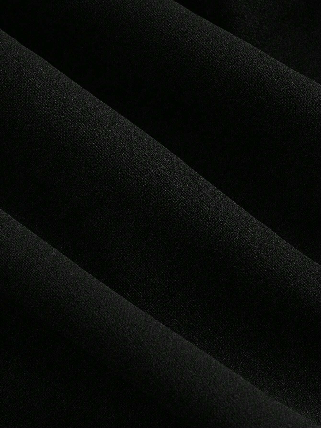 SHEIN MOD Black Asymmetrical Hemline Vintage Dress With 3D Flowers Black Back To Dresses Mini - Image 3