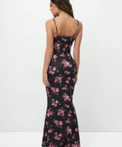 Alternative view of SHEIN TRNVIE Floral Draped Neck Maxi Dress For Women