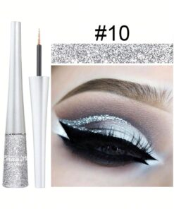 SHEIN Waterproof Glitter Liquid Eyeliner, Long-lasting Eyeliner Pen, Easy To Color Y2K Eye Shadow