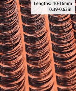 Alternative view of SHEIN Azenlo Cluster Lashes 144 Individual Lashes Clusters Eyelash Stem Lash Clusters With Applicator And Lash Bond And Seal Lash Extension Kit Mix 10-16mm Length C