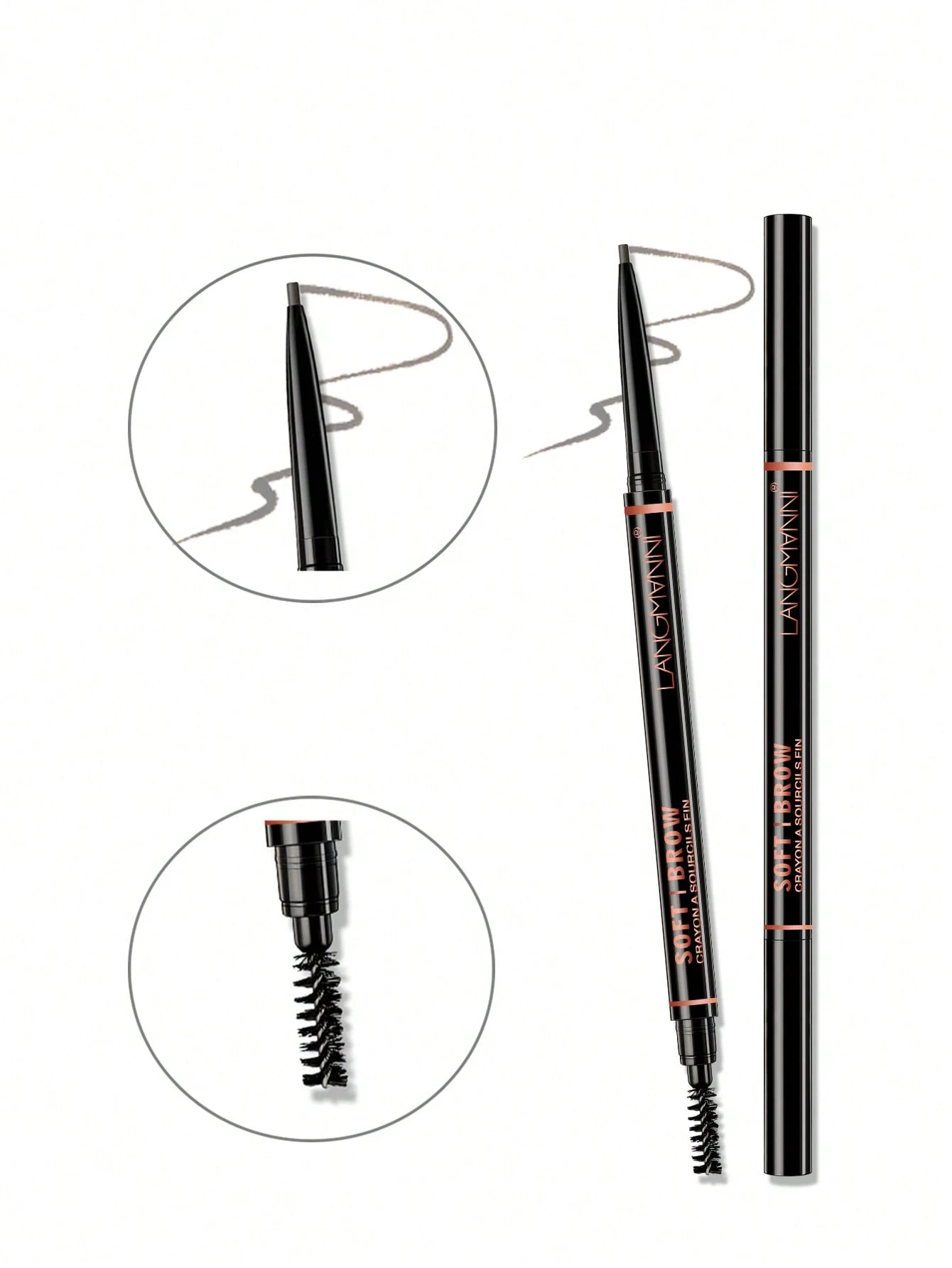 SHEIN 1.5MM Ultra-fine Wild Eyebrow Pencil, Smudge Proof For Brow Makeup - Image 2
