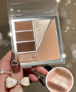 Alternative view of SHEIN DIKALU 6-Color Eyeshadow Palette, 1Pc Highly Pigmented Long Wearing Eyeshadow Tray Waterproof Eye Shadow Compact