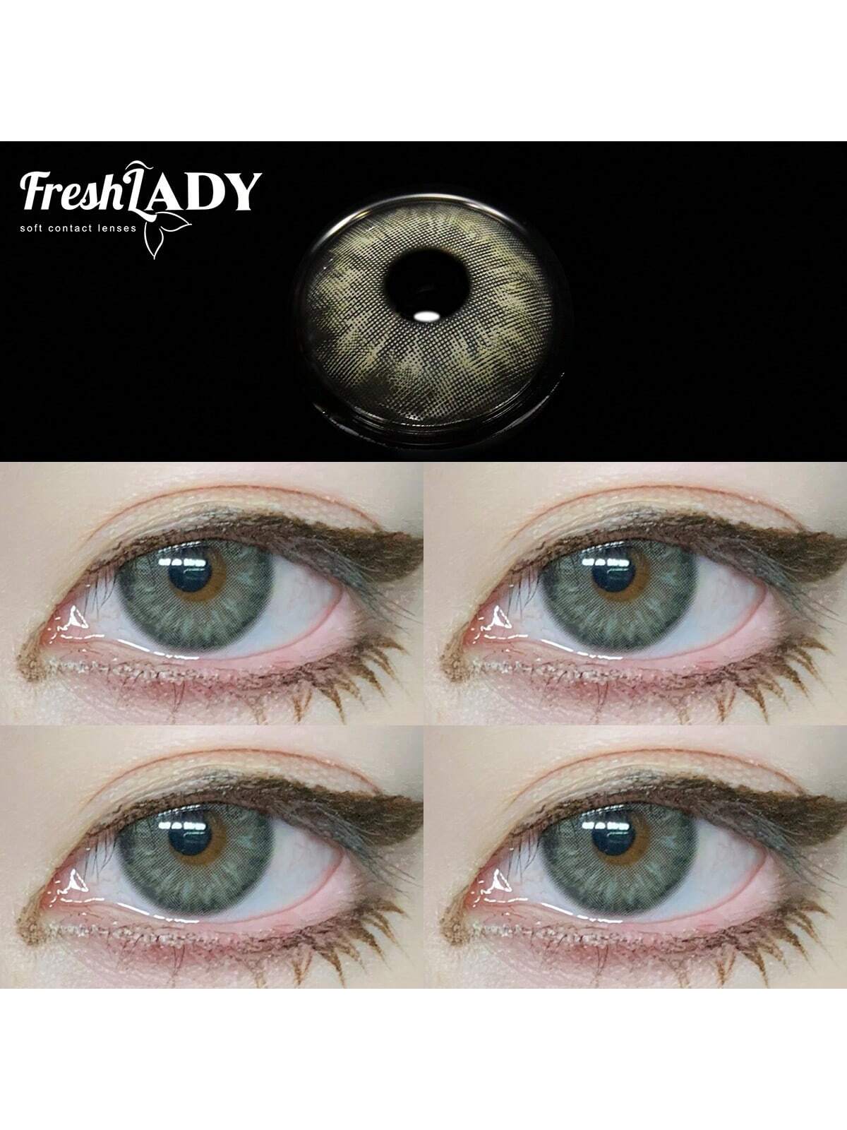 SHEIN FRESH LADY Random Color Giveaway Freshlady Euphoria Illusion Colored Contact Lenses 1 Year Disposable - Image 3