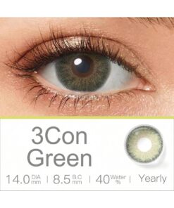 SHEIN Magister Color Contact Lenses For Eyes 1 Pair/2 Pcs 14mm Natural Lime Green