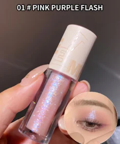 SHEIN Sweet mint Glitter Liquid Eyeshadow, Pearl Shine Eye Brightening Eye Shadow Long-Lasting Natural Waterproof Eye Makeup Stick