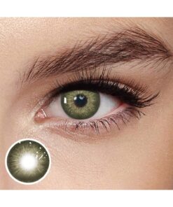 Alternative view of SHEIN 2 Pieces Gray Brown Color Contact Lenses Eye Makeup Soft Contact Lenses Annual Glasses Cosmetic Soft Lens