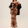 SHEIN SXY Fall Women Clothes;Holiday Party Dress;New Year Eve Dress;New Years Women Outfit;Leopard Skirt