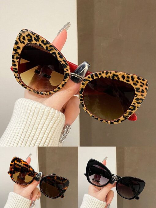 SHEIN 1pair Women's Fashion Fashion Glasses Daily Wear Decorative Eyewear For Summer Beach