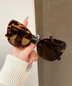 SHEIN 1pair Women's Fashion Fashion Glasses Daily Wear Decorative Eyewear For Summer Beach