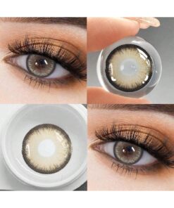 Alternative view of SHEIN A Pair Of Brown Contact Lenses With Rich Eyes With 14.5mm, Comfortable To Wear, Suitable For Daily Wear, With 40% Water Content, Breathable And Moisturized #Brown