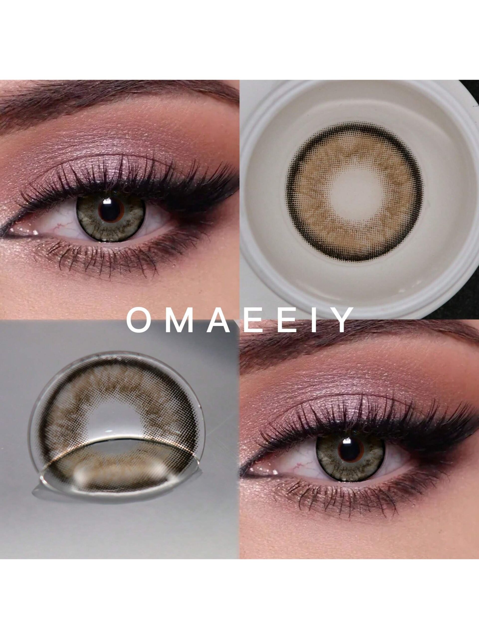 SHEIN A Pair Of Multi-Color Contact Lenses With 14.5mm Enlarged Eyes Are Comfortable To Wear, Suitable For Daily Wear, With 40% Water Content, Breathable And Moisturized #Rust Brown - Image 4