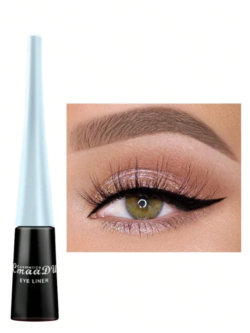 SHEIN CmaaDu Matte Liquid Eyeliner, 1pc Waterproof Long-Wearing Eye Makeup Product For Women #Black